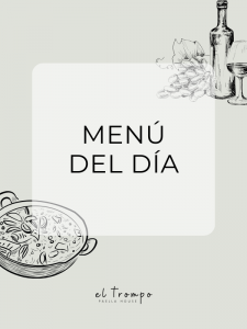 Menú del día y carta – Restaurante El Trompo